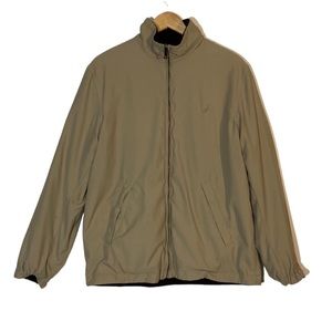 Nautica l Y2K Reversible Fleece/Khaki Jacket Size Small